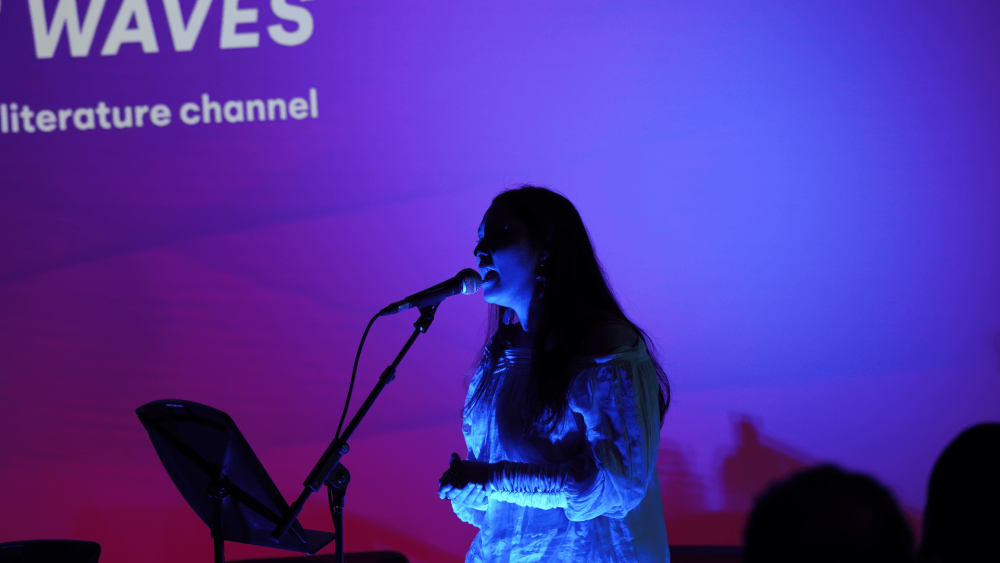 Singer performing at event in MoLI.